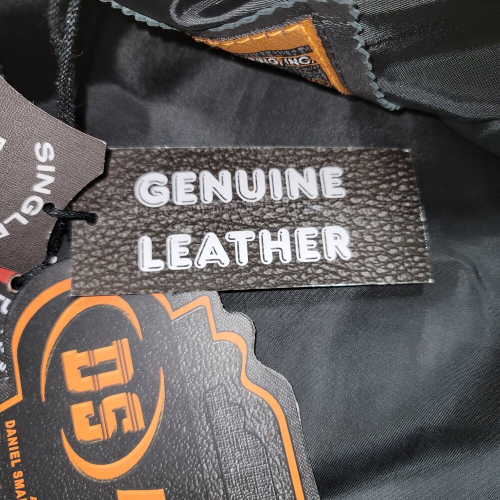 DS Daniel Smart Leather Vest Black Sz XXL - Picture 12 of 14